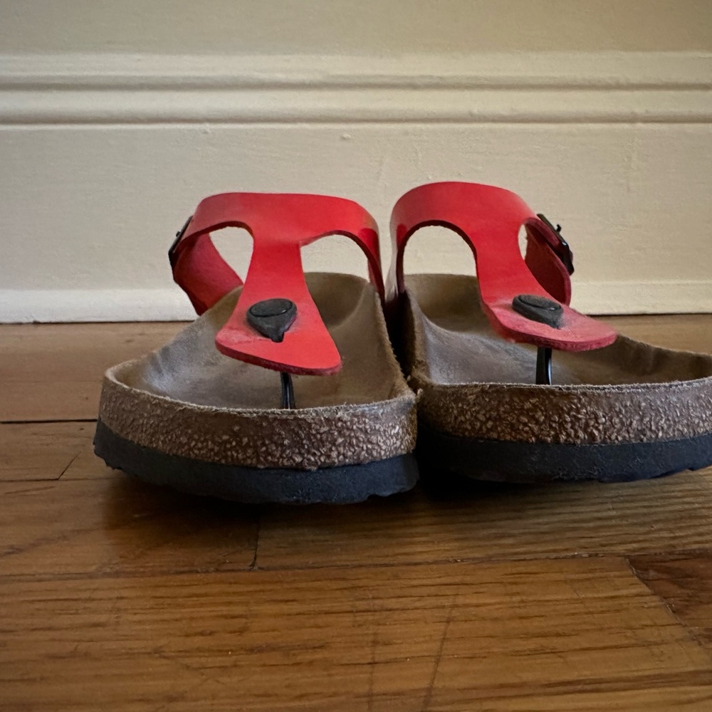 Birkenstock Gizeh Red Sandals - Picture 2 of 6